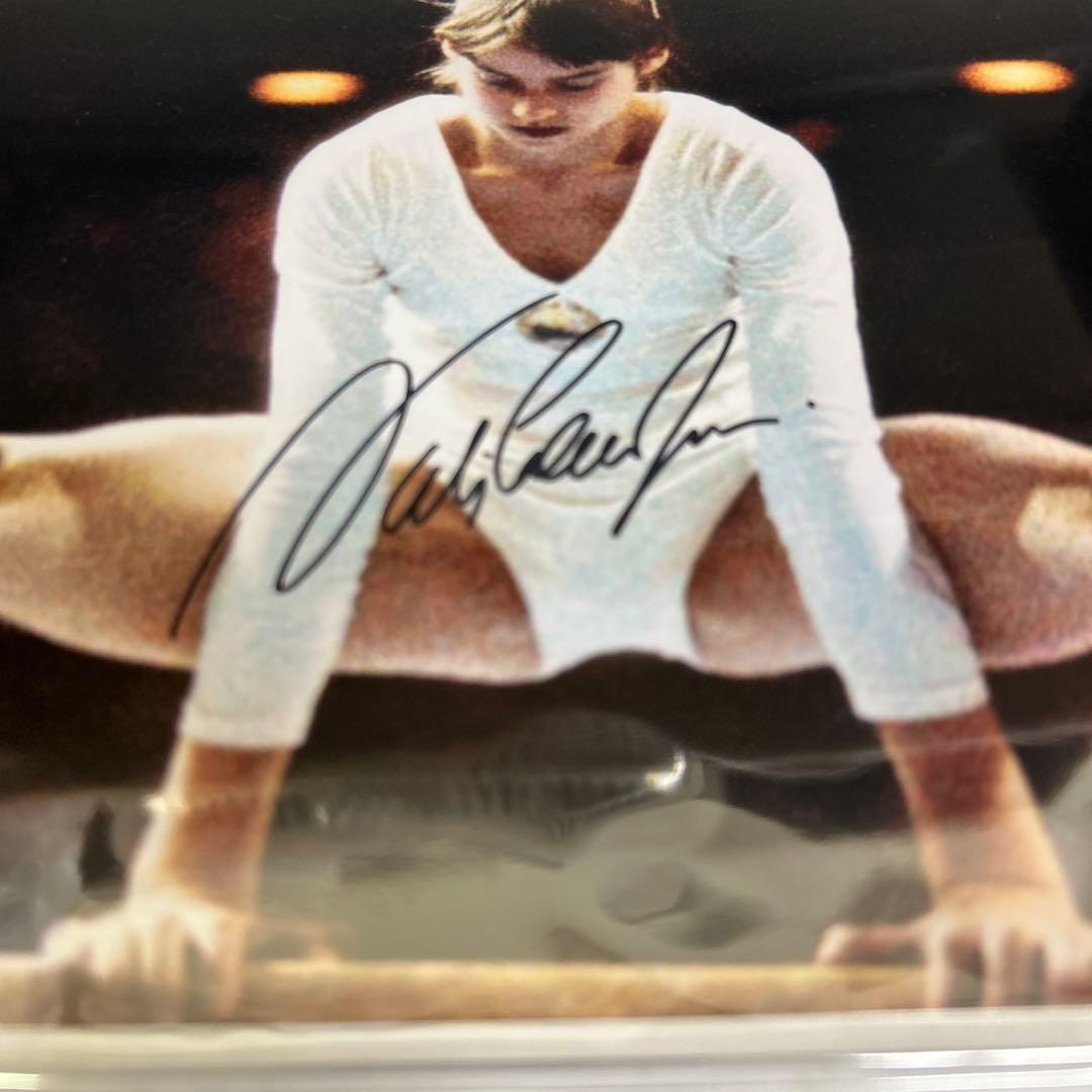 ナディア・コマネチ 直筆サイン入りフォト 女子体操 五輪金メダリスト