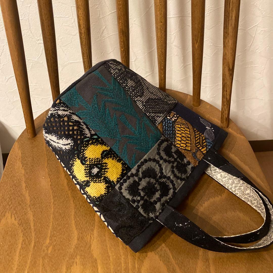 ♡handmade♡ ミナペルホネン　　　まぁるい底のバケツバッグ