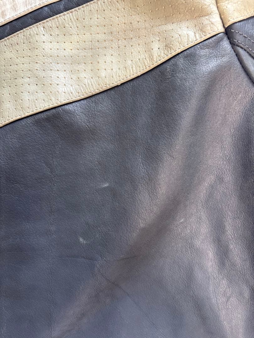 90s~00s Fox Racing レーシング レザー ライダースジャケット