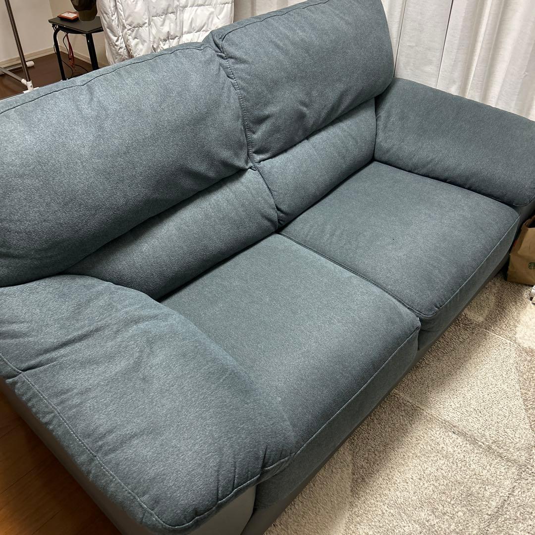 グレー ファブリック 2人掛けソファ【ニトリ】