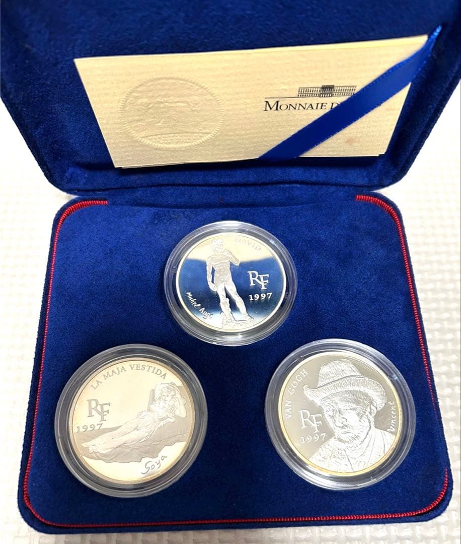 MONNAIE DE PARIS 1997年 10フラン 1.5ユーロ 銀貨