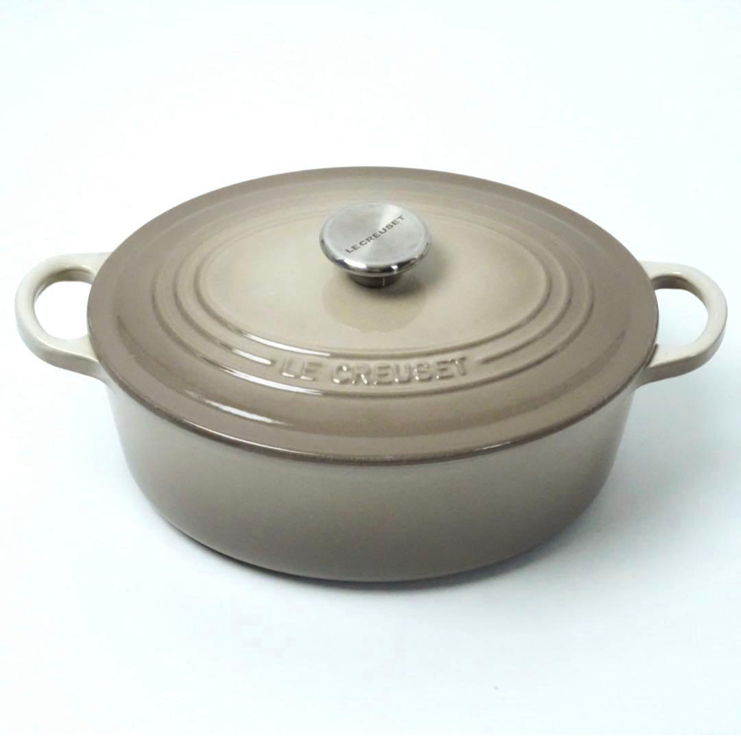 【美品】LE CREUSET　ココット オーバル リネン25cm