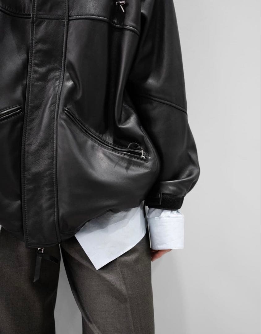 CCU leather ex. F jacket レザー ブルゾン 1