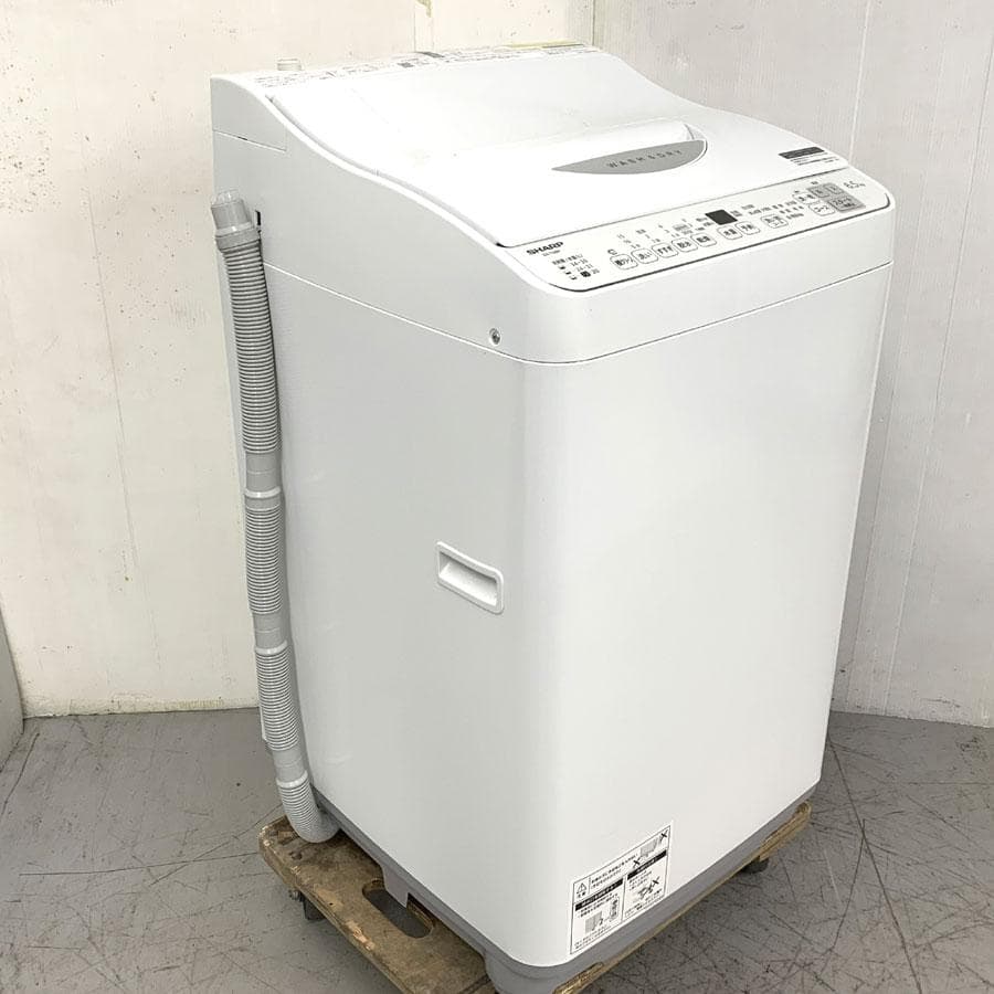 シャープ 縦型洗濯乾燥機 ES-TX6H-W 洗濯6.5kg 乾燥3.5kg