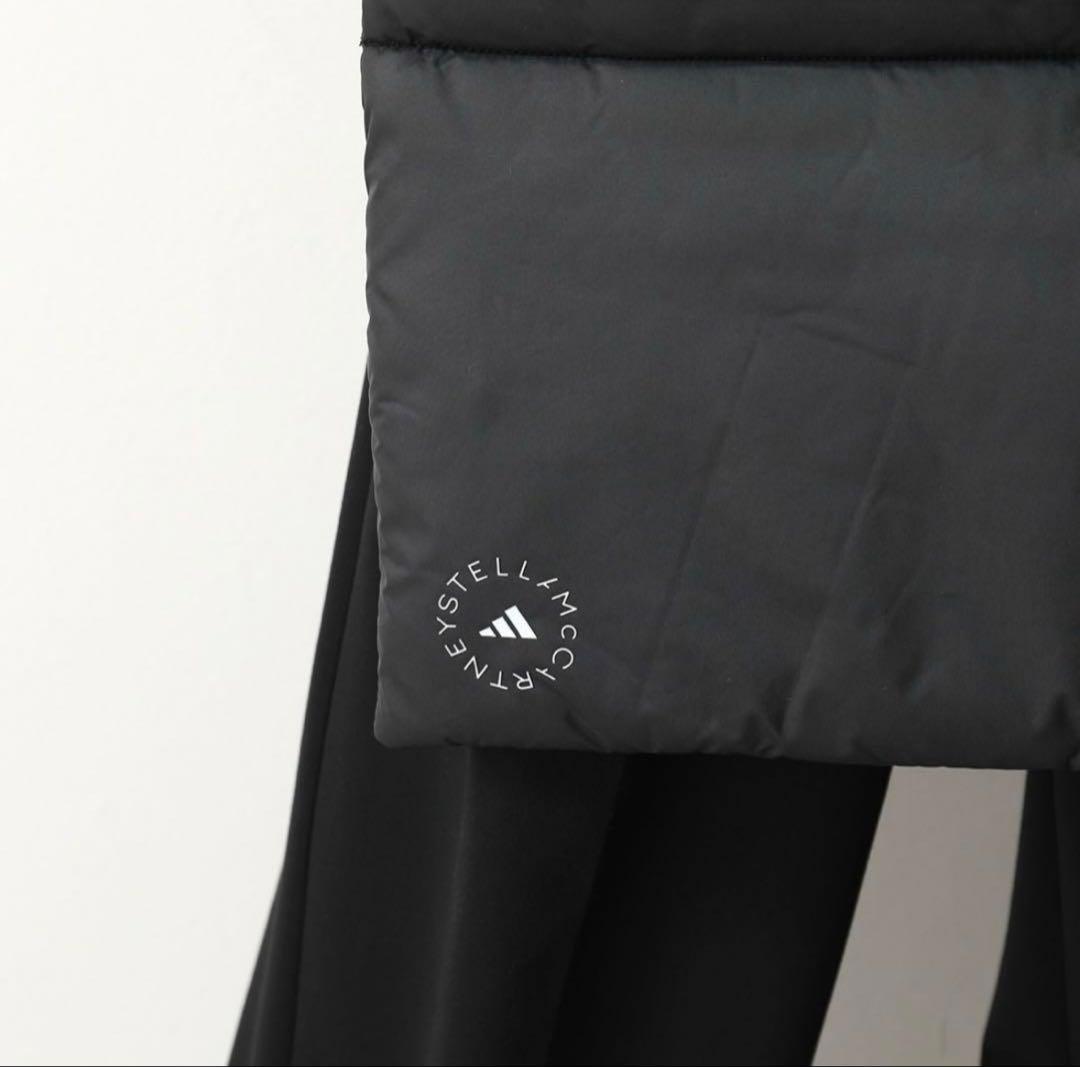 新品未使用　アディダス ステラマッカートニー ブラック　ダウン　マフラー