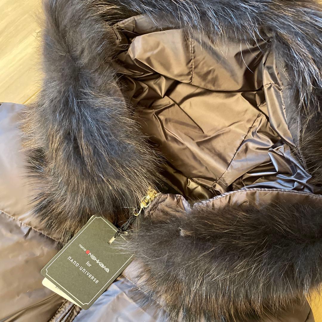 新品⭐️nano universe ブラウン 西川ダウンジャケット