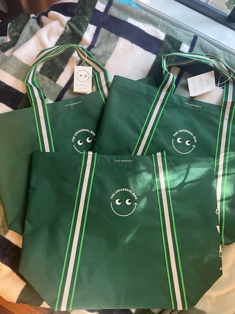 オーストラリア ANYA HINDMARCH Woolworth エコバッグ3枚