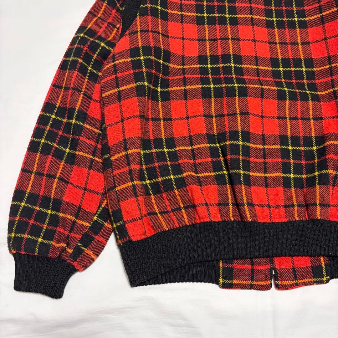 希少！ 90s アーノルドパーマー チェック ウール ブルゾン