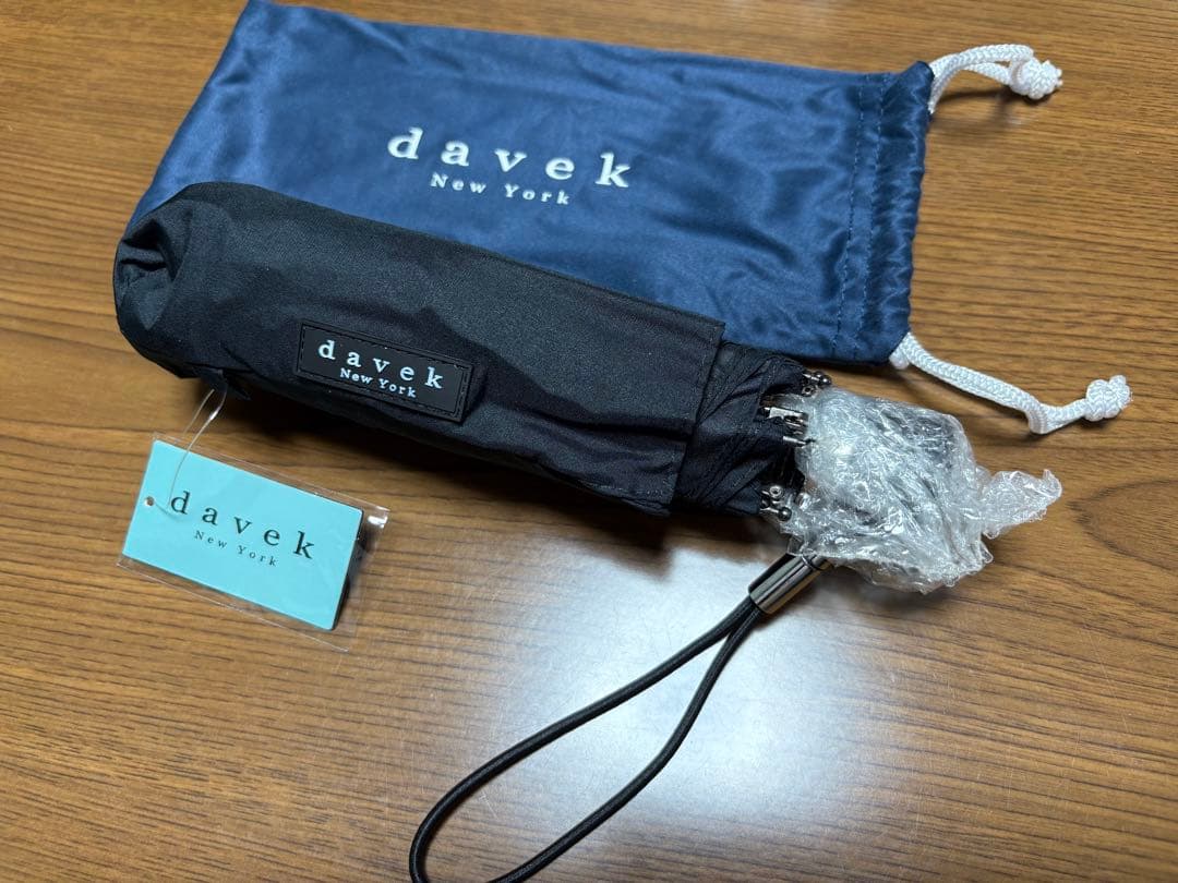 「はる」 Davek MINI クラシックブラック 折りたたみ傘コンパクト