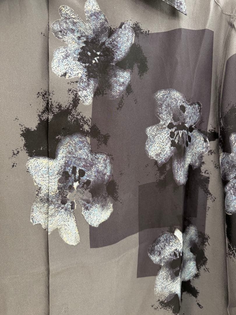 25ssヨウジヤマモト small flowers 3collar shirt