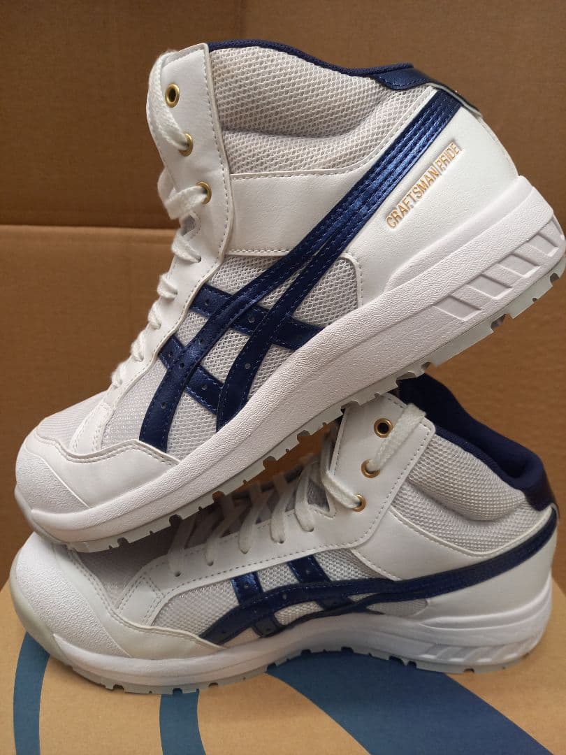 ぶ*ん様 【新品】アシックス安全靴 CP218 ホワイト/ピーコート