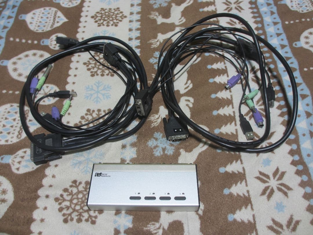 REX-430XDA KVM スイッチ CPU 切り替 4台用 DVI