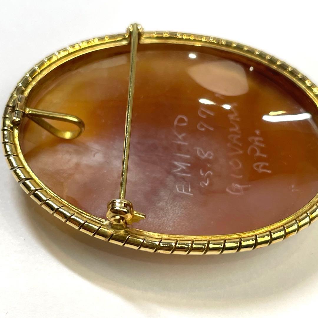 パフェ　希少品　一点もの　APA カメオブローチ　おしゃれ　レディース