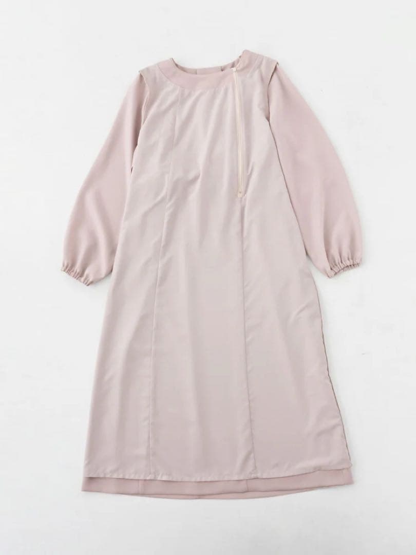 cahoさんコラボソフトドビーアシメラッフルワンピース regular