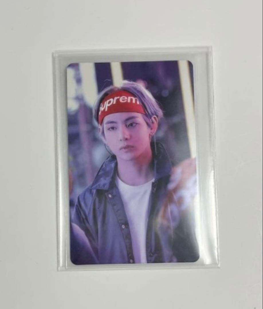 BTS V テテ Memories 2017トレカ SUPREMEヘッドバンド