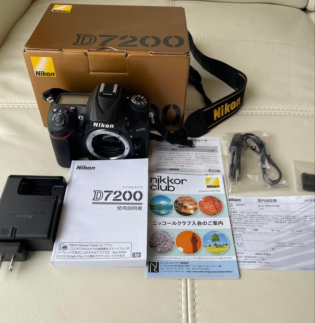 美品！ニコン Nikon D7200 ボディ デジタル一眼レフカメラ 元箱付