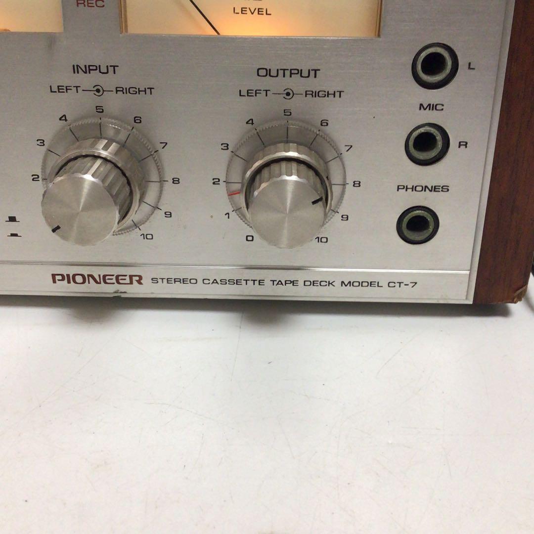 パイオニア　ステレオカセットテープデッキ　Pioneer CT-7 メーター付き
