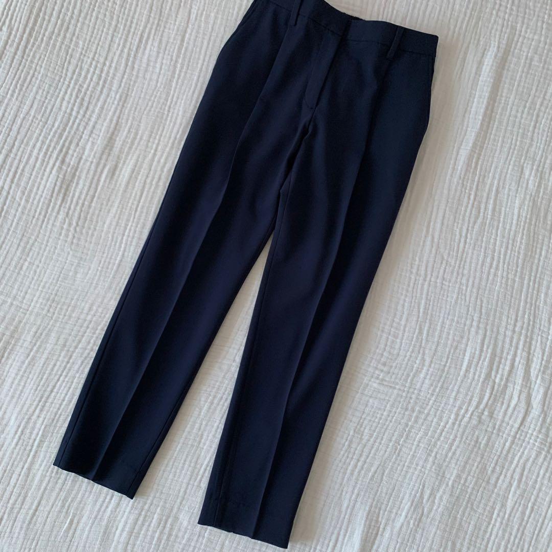 美品　PLST プラステ　ノーカラー　ストレッチスーツ　春夏　セットアップ　S