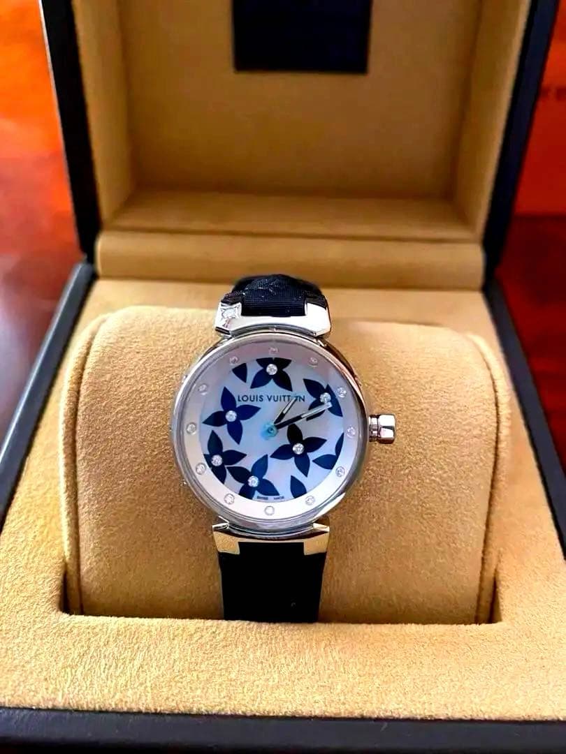 LOUIS VUITTON タンブール ラブリーダイヤモンドレディース 腕時計