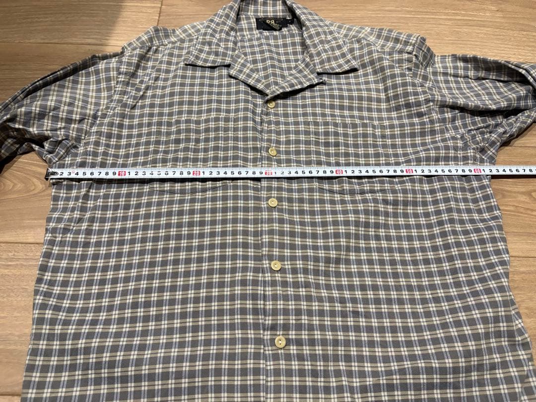 ル*ト様 90s RRL 三つ星 オープンカラー 開襟シャツ チェック 三ツ星