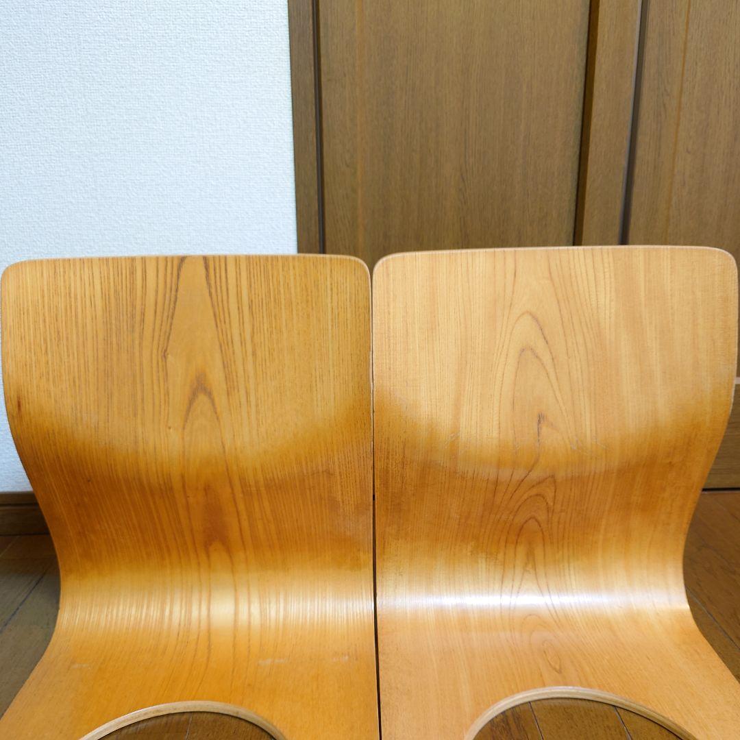 天童木工 Tendo 木製 座椅子 4脚 和室 旅館　②