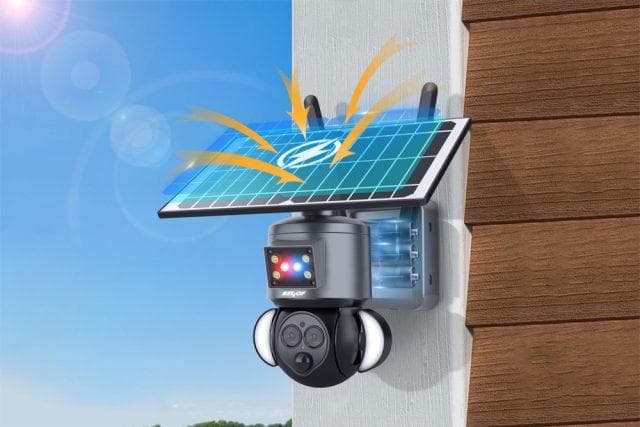 電源不要 60906防犯ソーラーバッテリーセキュリティカメラ　BDSC-12X①