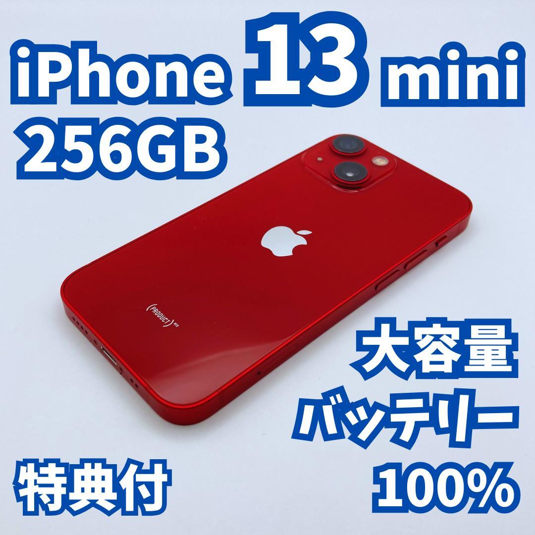 【極美品】iPhone 13 mini 256GB 大容量新品バッテリー100%