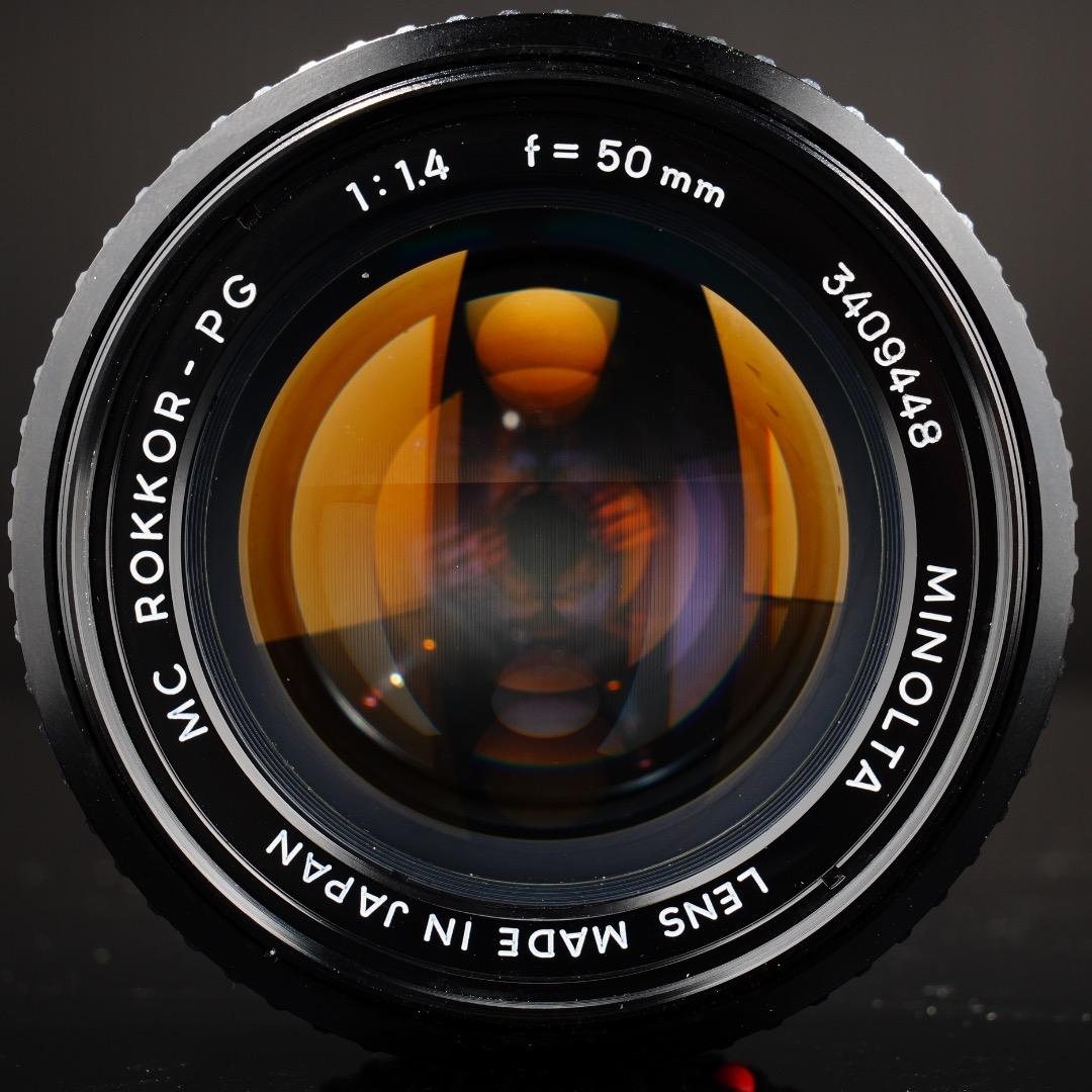 アダプターつきミノルタ MC-ROKKOR PG 50mm F1.4 448