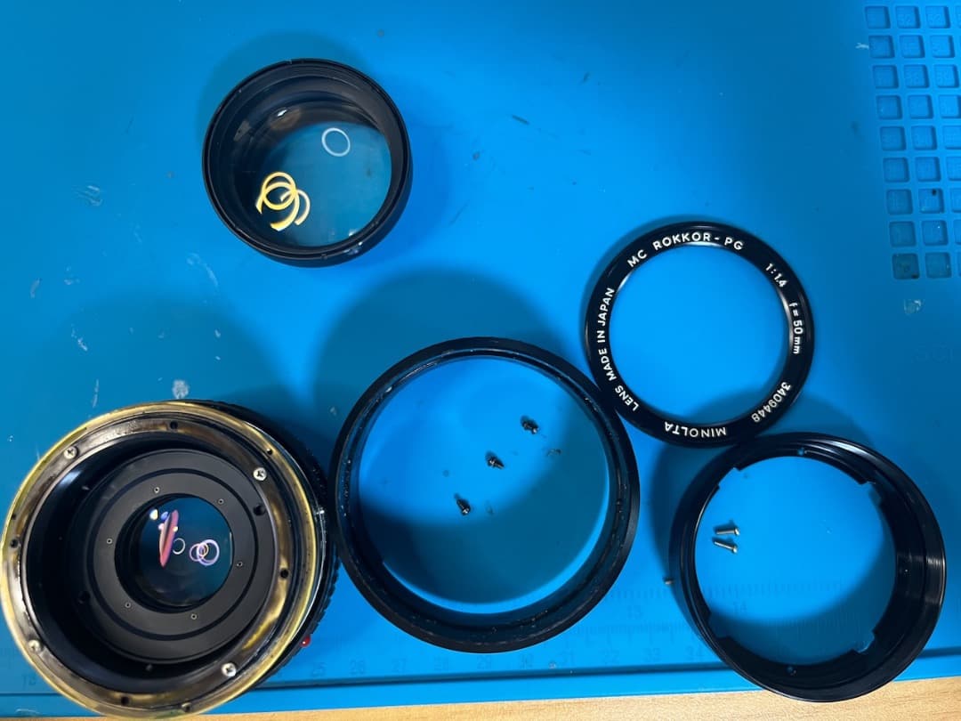 アダプターつきミノルタ MC-ROKKOR PG 50mm F1.4 448