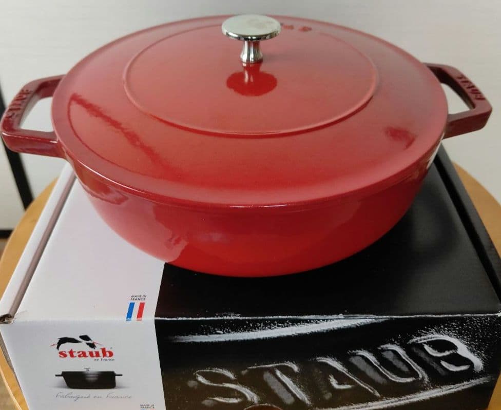 staub ブレイザー　ソテーパン 24cm チェリー