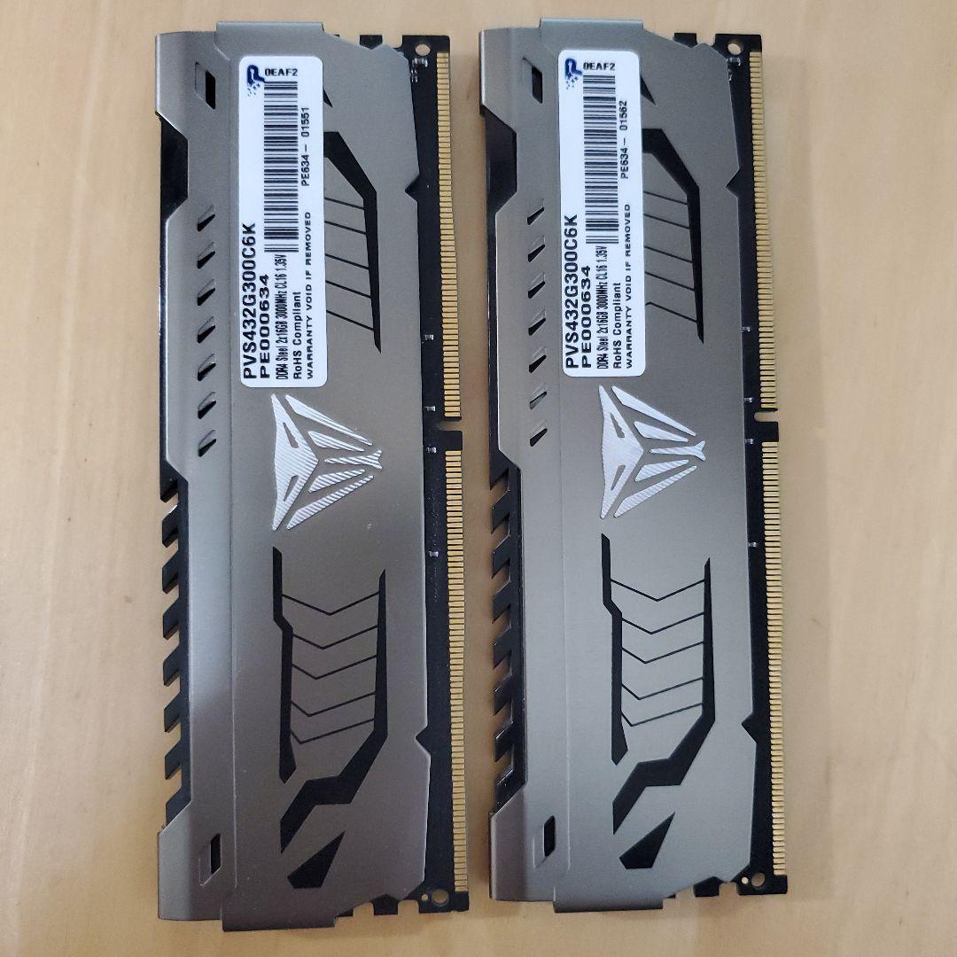 Viper Steel DDR4 3000MHz 16GB×2枚セット
