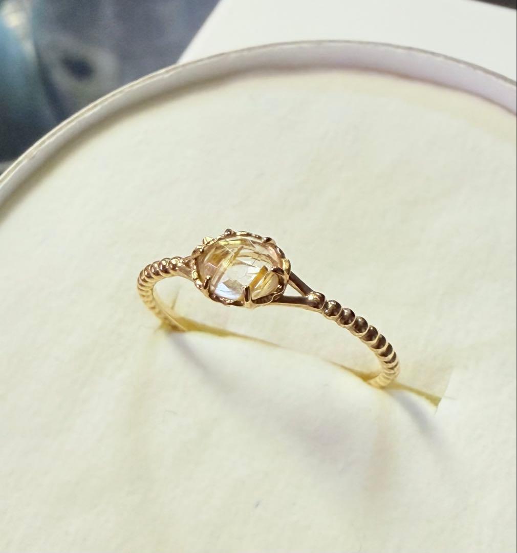 【NOIR DE POUPEE】K10 Lucia ルチルクォーツ リング