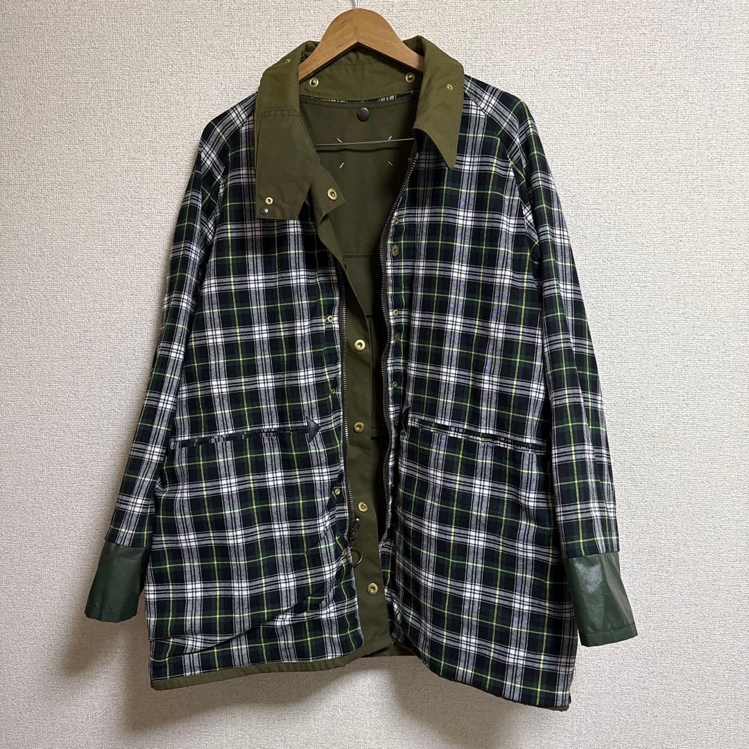 ✨️美品✨ マルジェラ チェック リバーシブル ブルゾン コート メンズ