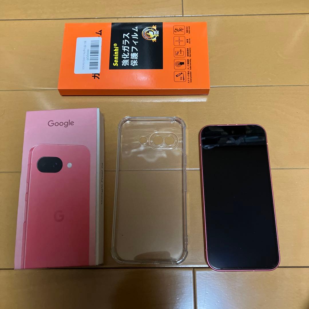Google Pixel 9a peony ガラスフィルム ケース 箱付