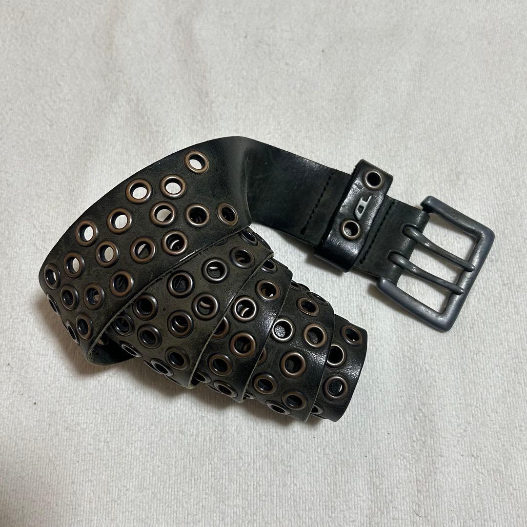 小物 00s diesel leather design belt archive