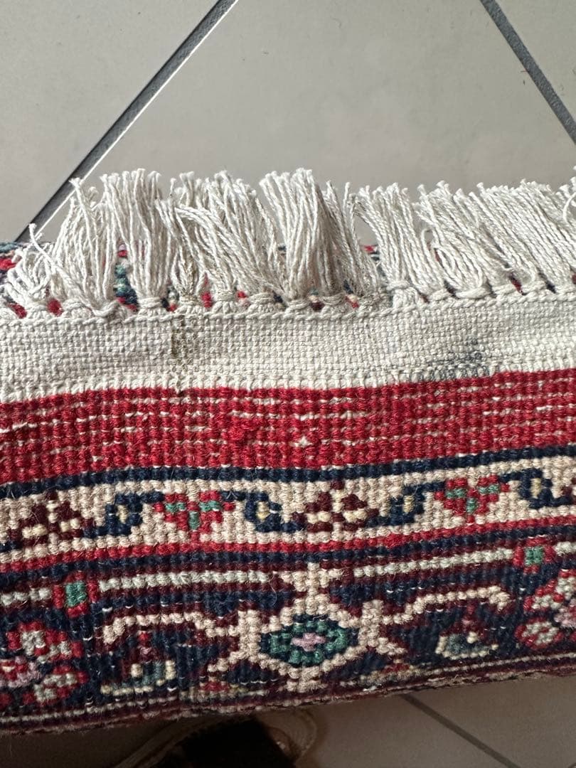 212×72 ヴィンテージラグ　手織　トライバルラグ