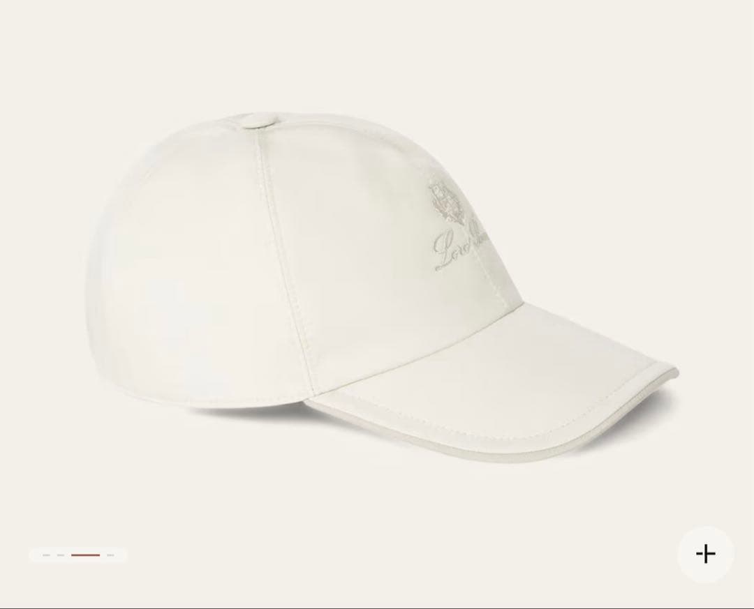 ロロピアーナ ベースボールキャップ トーナル・デザート・デューン/アイボリー
