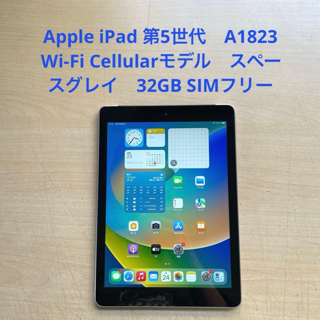 iPad 第5世代　スペースグレイ　32GB SIMフリー　A1823