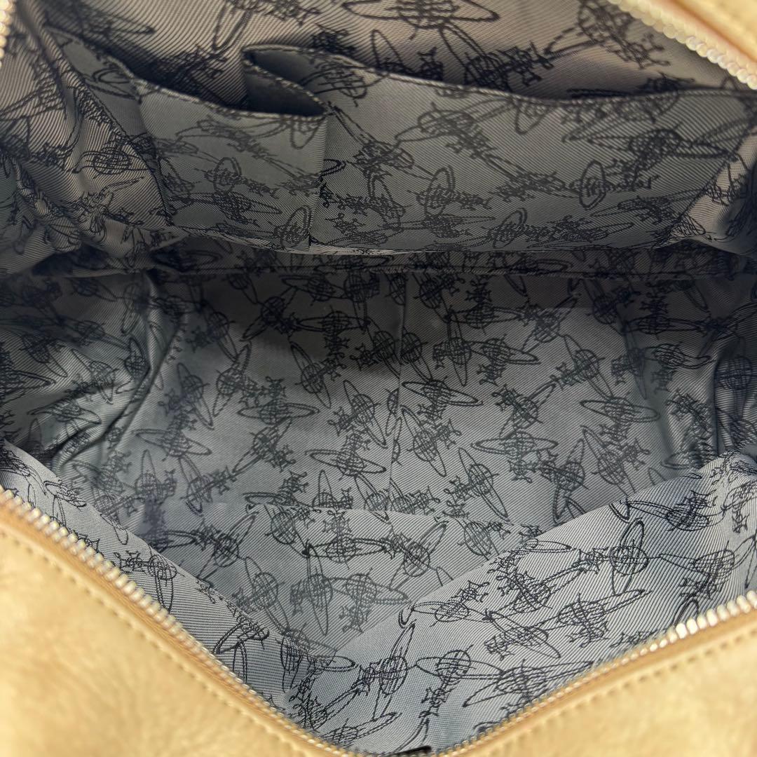 美品✨ ヴィヴィアンウエストウッド ボストンバッグ ヤスミン オーブ レザー 茶