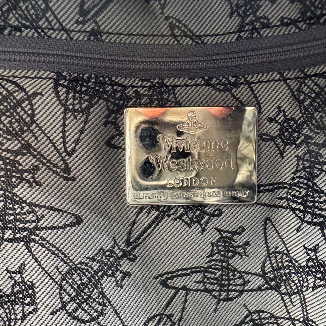 美品✨ ヴィヴィアンウエストウッド ボストンバッグ ヤスミン オーブ レザー 茶