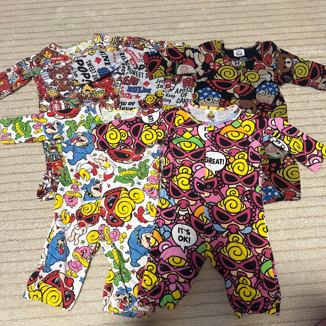 ヒスミニロンパース5枚セット　 60〜70cm