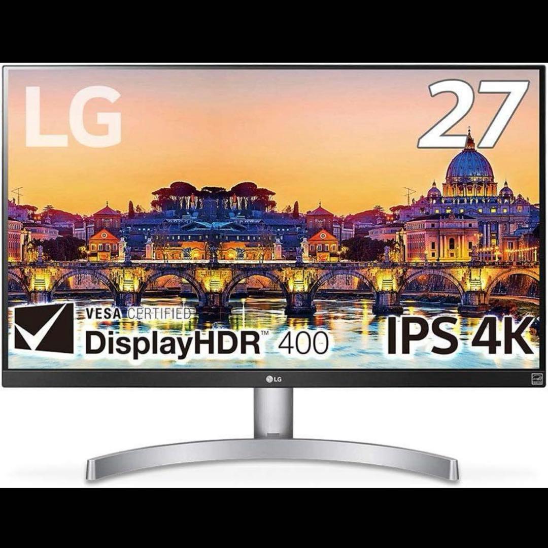 LG 27UL600-W 4K 27インチ IPSパネル モニター