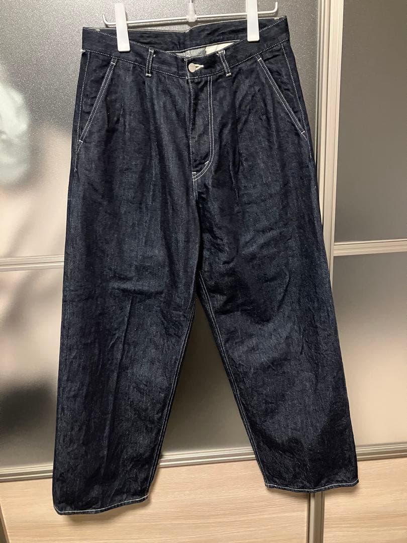 パンツ Selvage Denim Two Tuck Pants Graphpaper