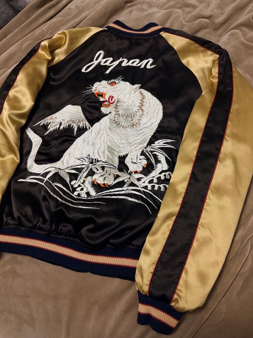 ２面用 テーラー東洋 虎鷲龍 日本限定 スカジャン vintage サテン