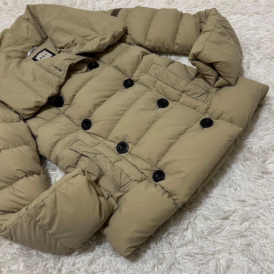 値下げ レア タトラス ダウンジャケット 肩ロゴ ダウンコート ミドル Aライン