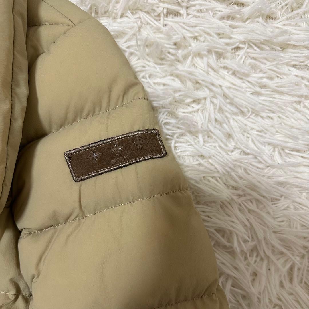 値下げ レア タトラス ダウンジャケット 肩ロゴ ダウンコート ミドル Aライン