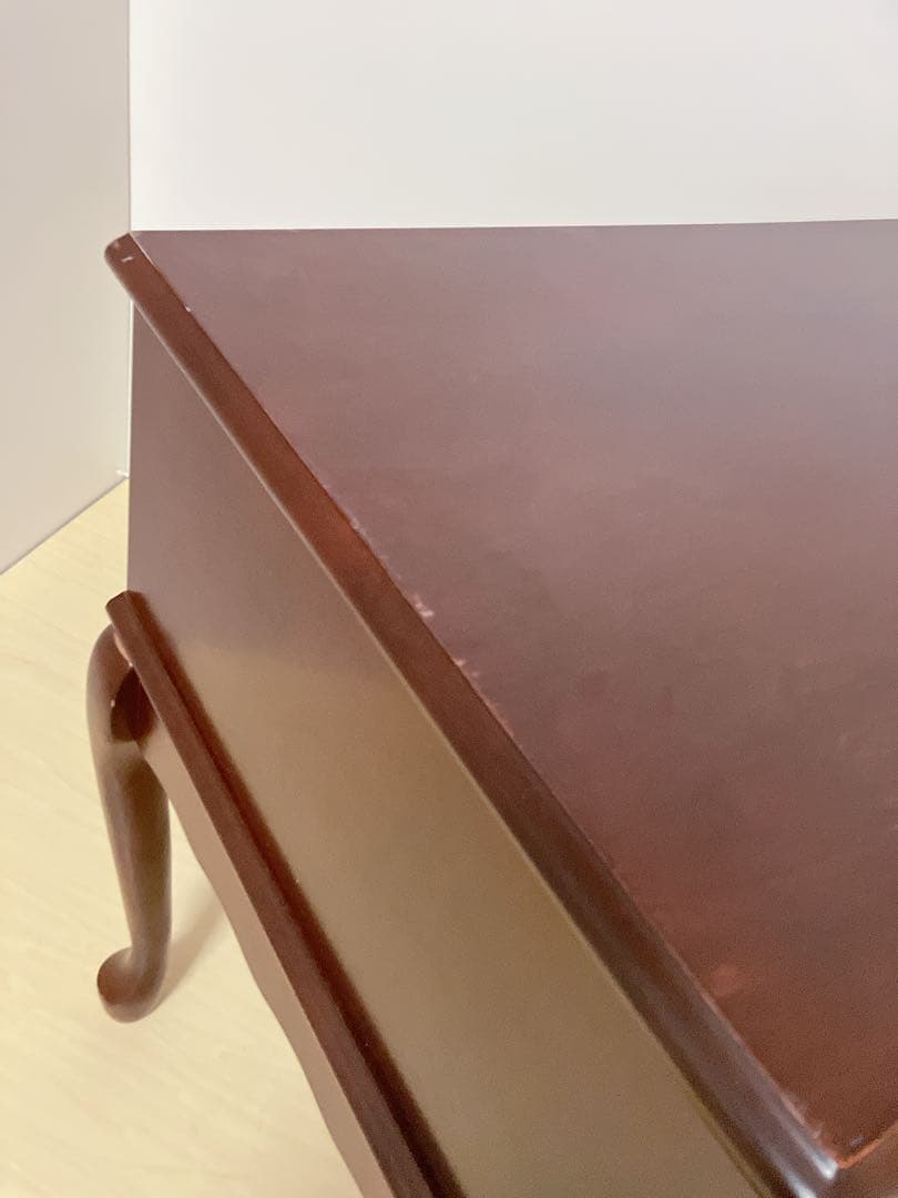 アンティーク調　猫脚　サイドテーブル　電話台　FAX台　サイドキャビネット