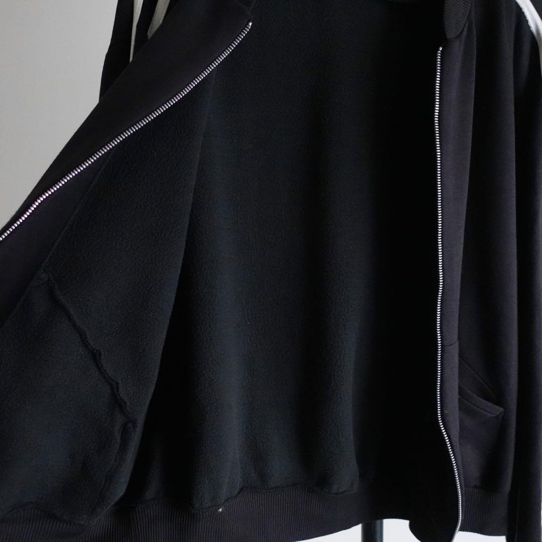 【フランス製】Agnes b. スウェットボンバージャケット　ブラック　2