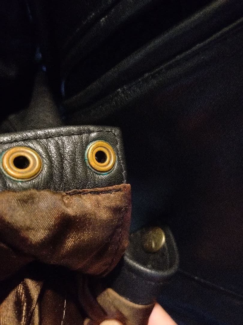 CHEVIGNON シェビニオン 革ジャン レザージャケット 黒 М U美品丈短