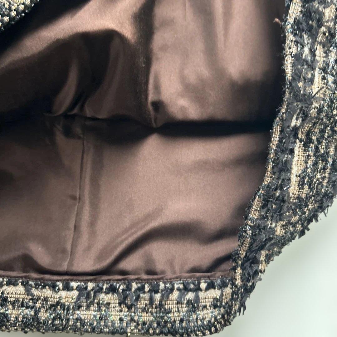 美品　ドゥロワー　ツイード　バックジップブプルオーバー